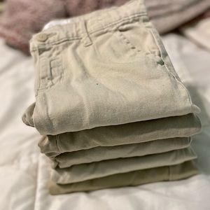 Girls Khaki Pants & Shorts Bundle